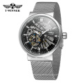 Winner 8126 Chinese Mens Mechanical Watches Analog Hollow Design Automatic Watch Logo